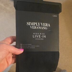 Simply Vera Vera Wang Black Live-In Leggings